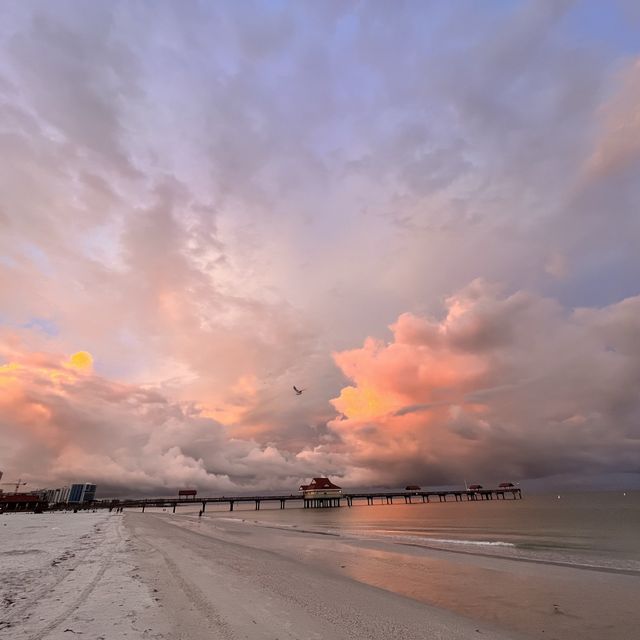 Cloudy Sunrise Clearwater beach (no filter)