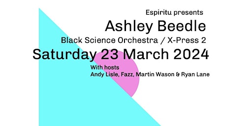 Espiritu presents Ashley Beedle | The Fez Bar, Seabourne Road, Bournemouth, UK