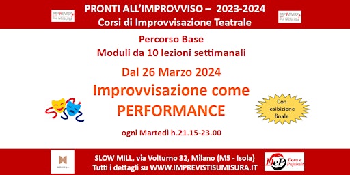 Pronti all'Improvviso - Modulo Base - Performance - h.21.15 | Slow Mill