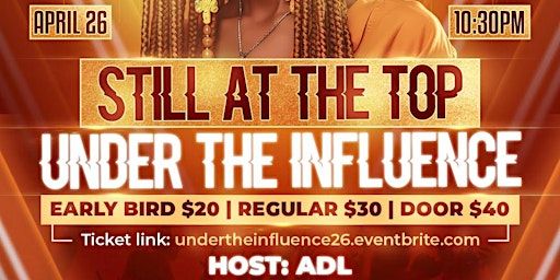 ADL Presents "Sill At The Top" UNDER THE INFLUENCE | 25 Planchet Rd, Unit 6