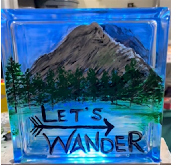 Glass Block Painting Workshop | Cain's Creative Chaos