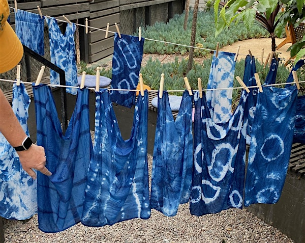 Indigo + Shibori Style Bandana Dyeing Workshop at Alder and Sage | Alder & Sage