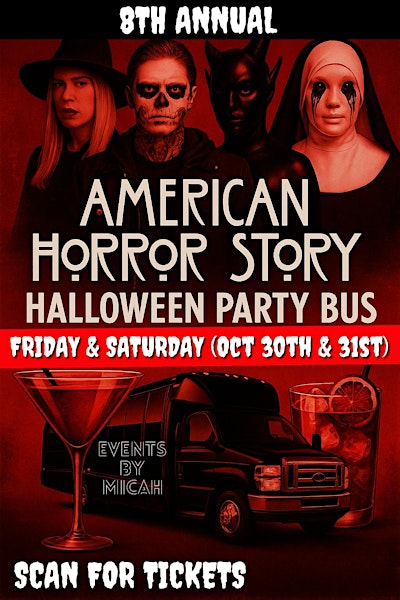 8th Annual American Horror Story Halloween Party Bus | Red's on 7th