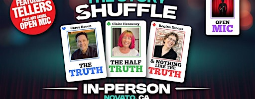 The Story Shuffle Saturday, May 9th, 7:00 PM | Courtyard by Marriott Novato Marin/Sonoma