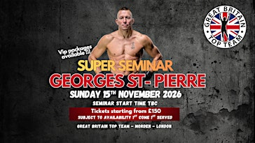 Georges St. Pierre Super Seminar | Great Britain Top Team