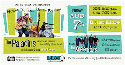 KXCI's 13th Annual House Rockin' Blues Review: The Paladins | El Casino Ballroom