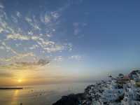Beautiful sunset at Santorini!