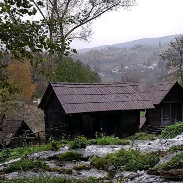 Small wooden unique watermill in the world!