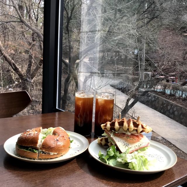 韓国/ソウル【陽川区】山の中のレストラン？🌳コーヒーから、ビールやワインも飲める自然いっぱい隠れ家🤎