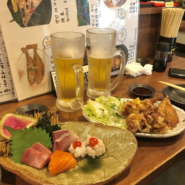 오사카 현지 이자카야 맛집 + 밤거리 산책 = 완벽🍺