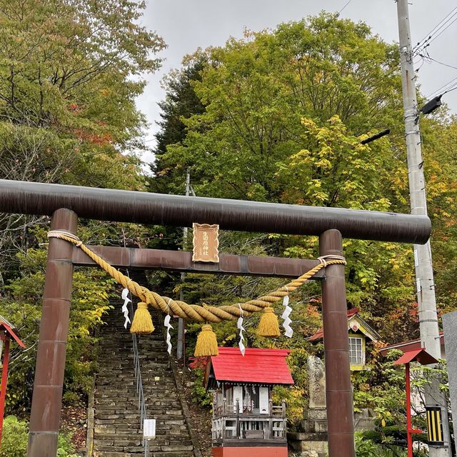 夕日が美しい遠軽町「生田原神社」