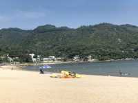 Silvermine Beach for picnic in Mui Wo Island. 