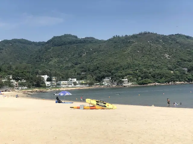 Silvermine Beach for picnic in Mui Wo Island. 