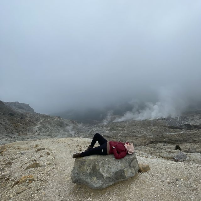 Papandayan Active Volcano Creater