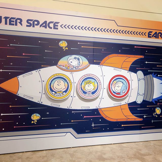 帶我去月球👩🏻‍🚀🚀💯🧡太空漫步到「史努比宇宙探險展」