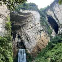 Amazing wild waterfall