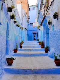 You can always trust the North African blue!!! Chefchaouen town.