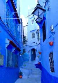 Chefchaouen, Morocco, a dreamy blue town.