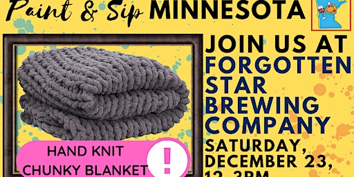 December 23 Hand Knit Chunky Blanket at Forgotten Star Brew Co. | Forgotten Star Brewing Co.