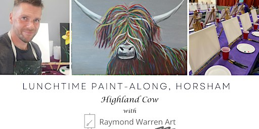 Lunchtime Paint-Along, Horsham - 'Highland Cow' | Brewhouse & Kitchen - Horsham