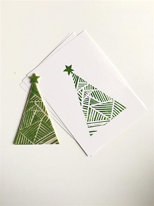 Lino print cards and wrap | Union Street Co-working Space