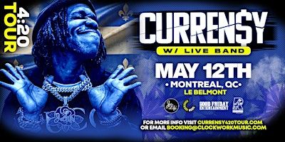 Curren$y 4:20 Tour With Live Band In Montreal At Le Belmont!!! | Le Belmont