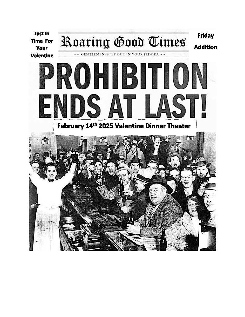 Valentines Day Prohibition Dinner Theater Show | Holiday Village - Colorado