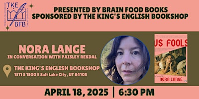Nora Lange | Us Fools | The King's English Bookshop