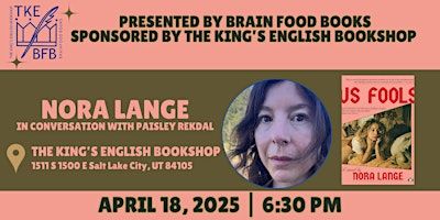 Nora Lange | Us Fools | The King's English Bookshop