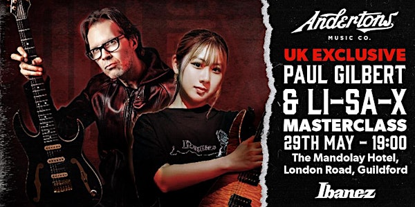 Paul Gilbert & Li-sa-X Ibanez Guitar Masterclass | The Mandolay Hotel