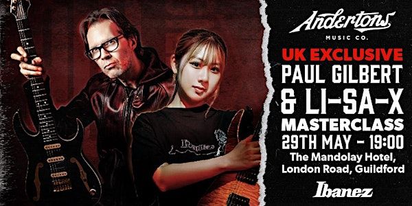 Paul Gilbert & Li-sa-X Ibanez Guitar Masterclass | The Mandolay Hotel