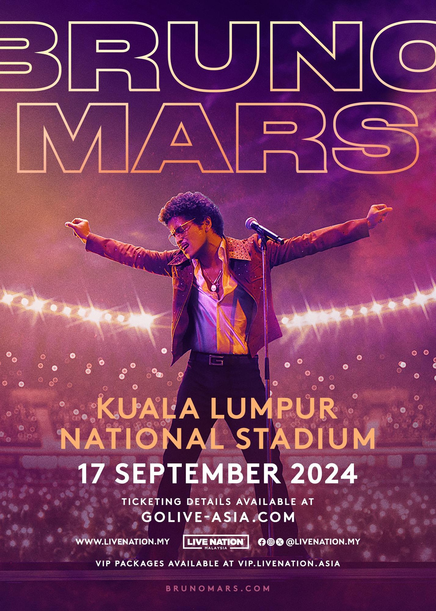 吉隆坡 | Bruno Mars吉隆坡演唱會2024 | National Stadium, Bukit Jalil