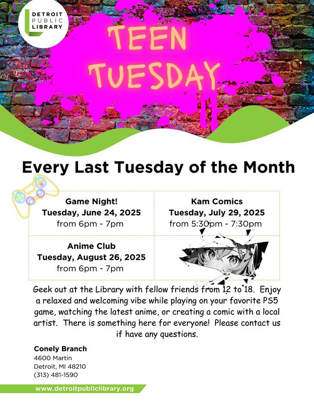 Kam Comics | Conely | Detroit Public Library