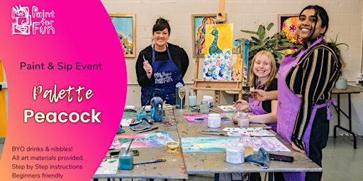 Paint and Sip Event: Palette Peacock | Paint for Fun