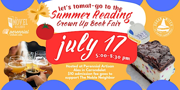 Let's Tomat-go to the Summer Reading Grown Up Book Fair | Perennial Artisan Ales
