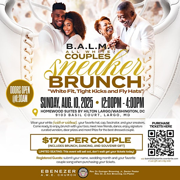 Ebenezer AME Church BALM Ministry All White Couples Brunch | Homewood Suites by Hilton Largo Washington DC
