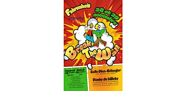 Break The Wall - 28 NOV 19h30 | Salle Dina-Bélanger