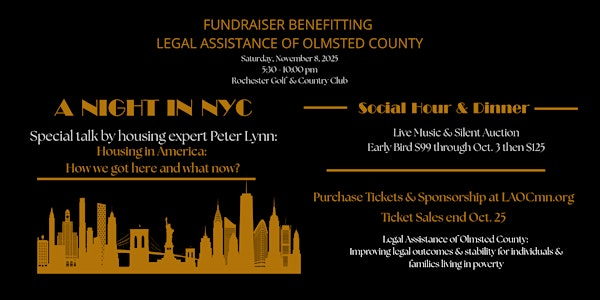 Annual Fundraiser to Benefit Legal Assistance of Olmsted County | Rochester Golf & Country Club