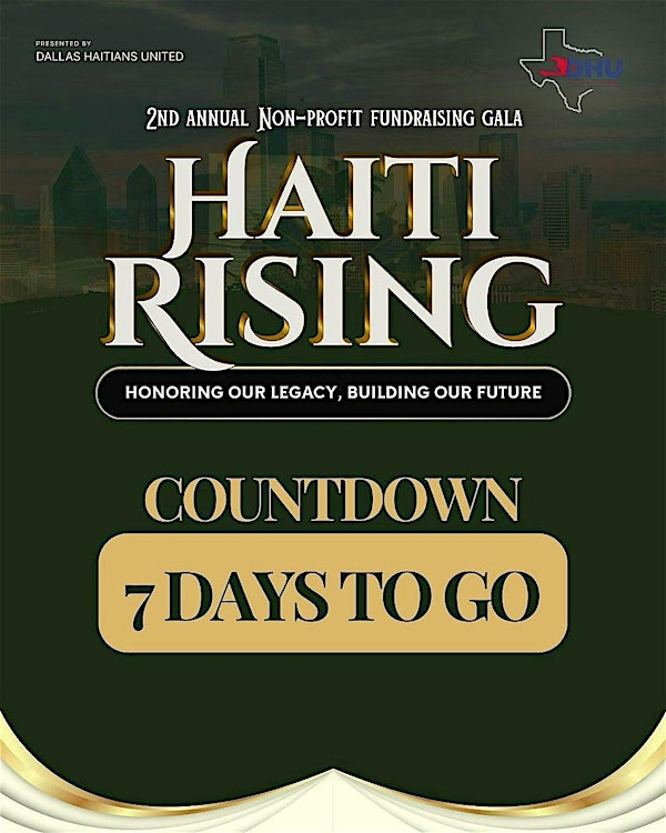 Dallas Haitians United 2nd Annual Fundraising Gala: Haiti Rising | The Houston Room- Dallas: West End Event Venue
