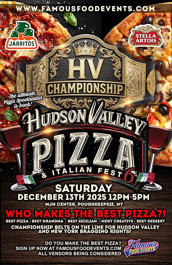 Hudson Valley Pizza Festival | MJN Convention Center - Mid Hudson Civic Center