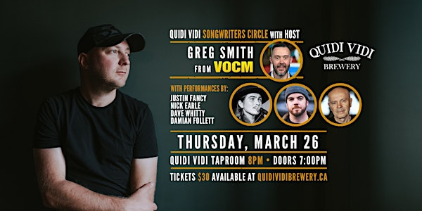 QV Songwriters Circle | Quidi Vidi Brewery