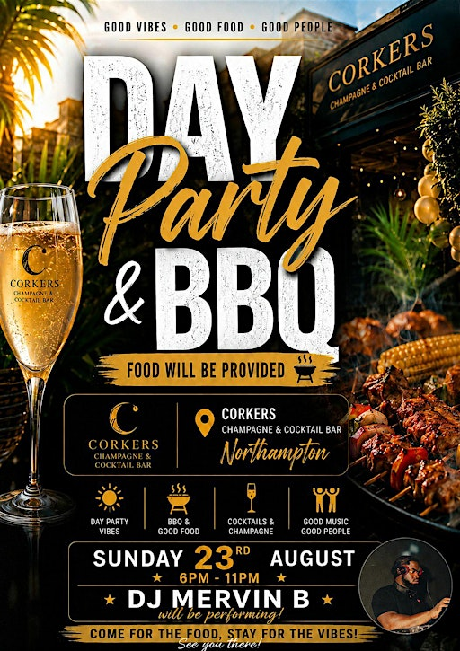 Corkers BBQ Day Party | Corkers Champagne & Cocktail Bar