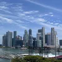 cycling along marina bay sands 