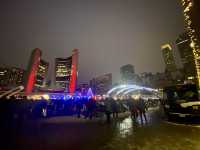 Awesome Lights Toronto Old City Hall at night