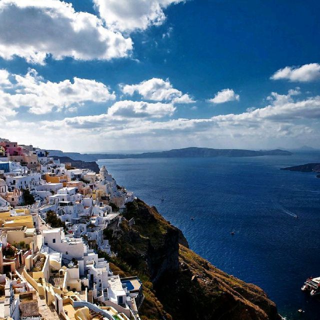 my travel to beautiful Santorini Bay