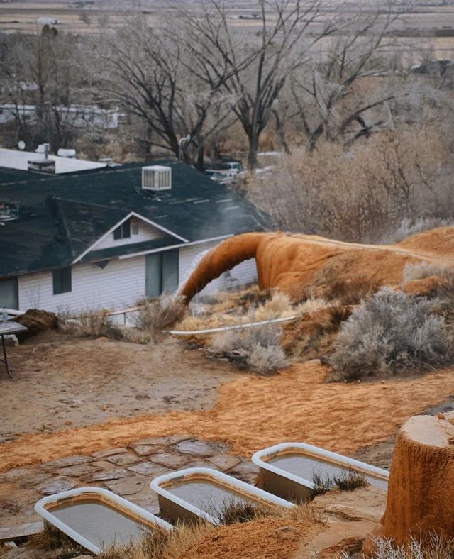 Soak in the ancient hot springs in the wilderness of Utah.