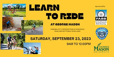 Adult Learn to Ride (Fairfax) | George Mason University, Parking Lot C