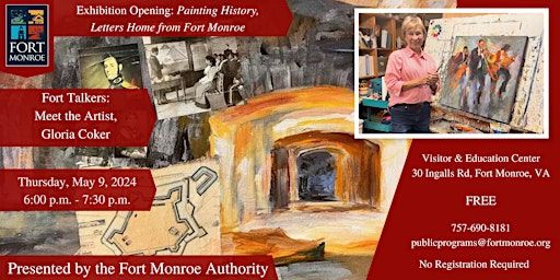 Fort Talkers: Meet the Artist, Gloria Coker | Fort Monroe Visitor & Education Center