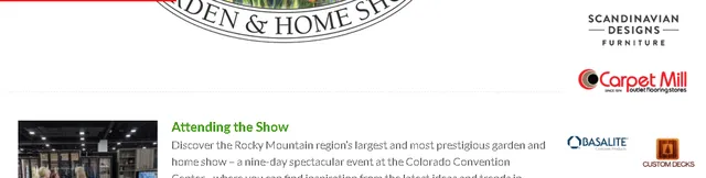 2025 年科羅拉多斯普林斯家居與園藝展 | 美國科羅拉多州諾里斯彭羅斯活動中心