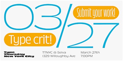 TypeThursdayNYC - March 27th 2025 | Selva